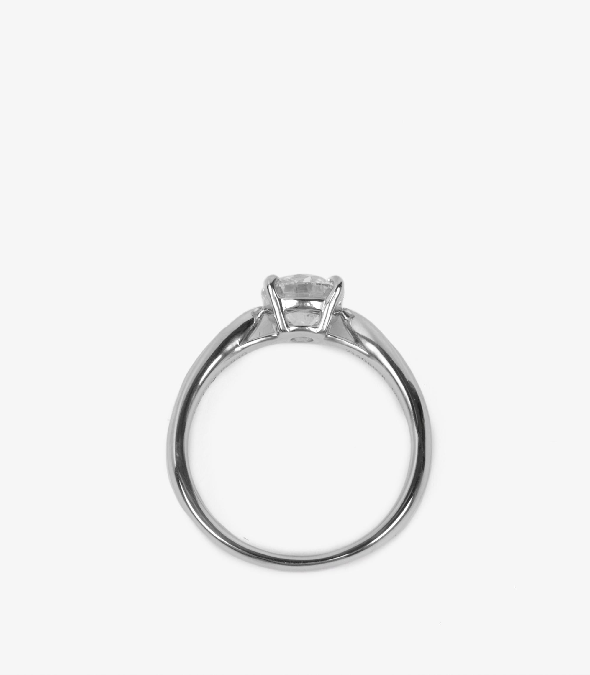 Tiffany & Co. 0.90ct Brilliant Cut Diamond Platinum Harmony Ring For Sale 1