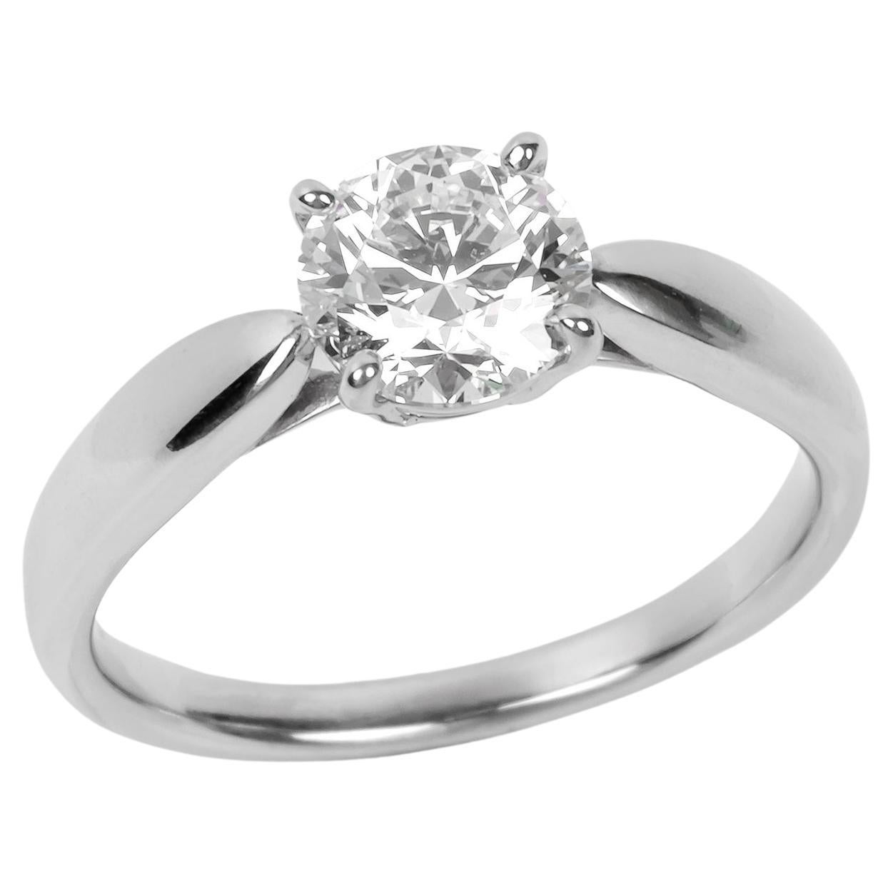 Tiffany & Co. 0.90ct Brilliant Cut Diamond Platinum Harmony Ring