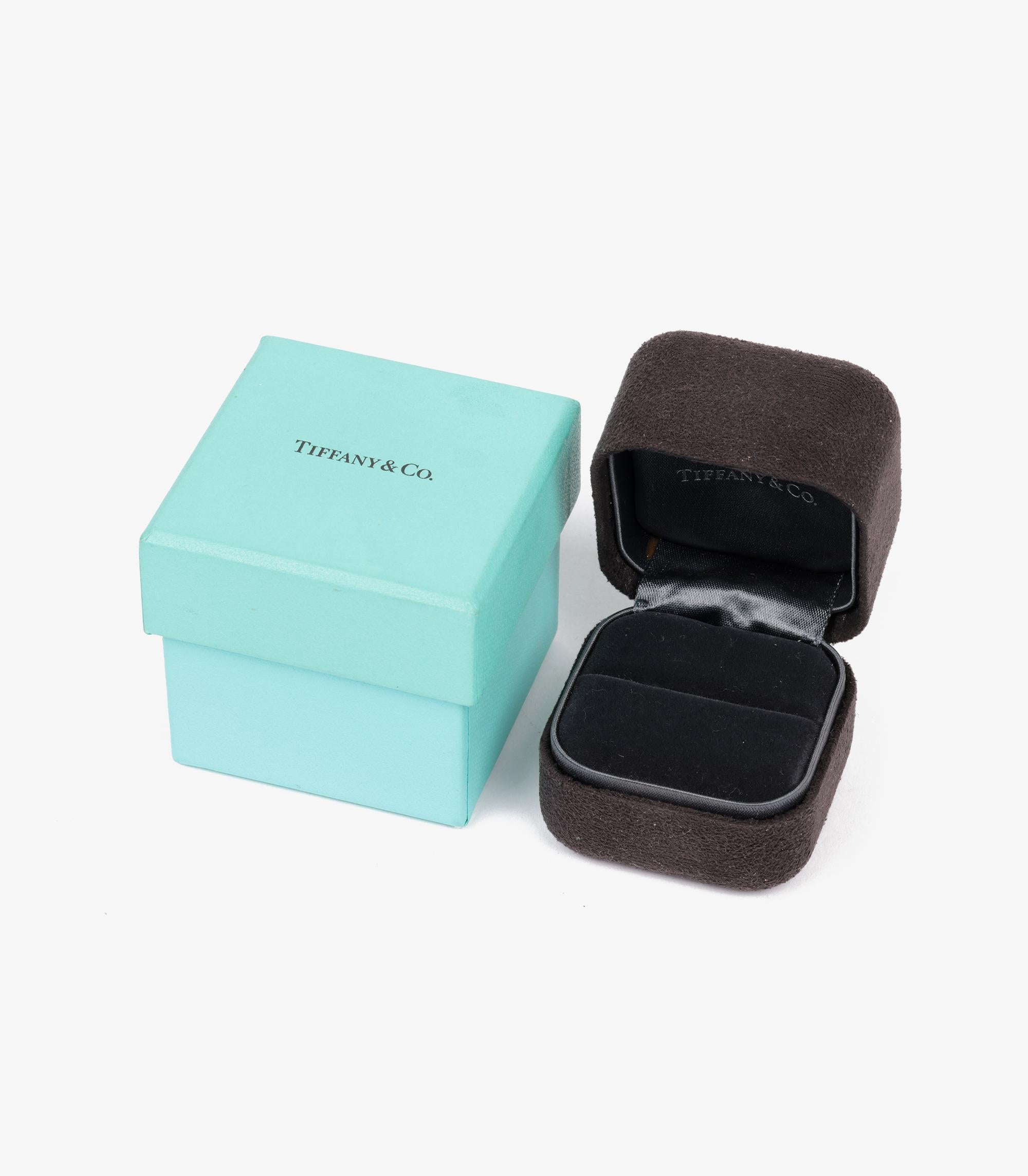 Tiffany & Co. 0.90ct Cushion Cut Diamond Platinum Novo Ring For Sale 3