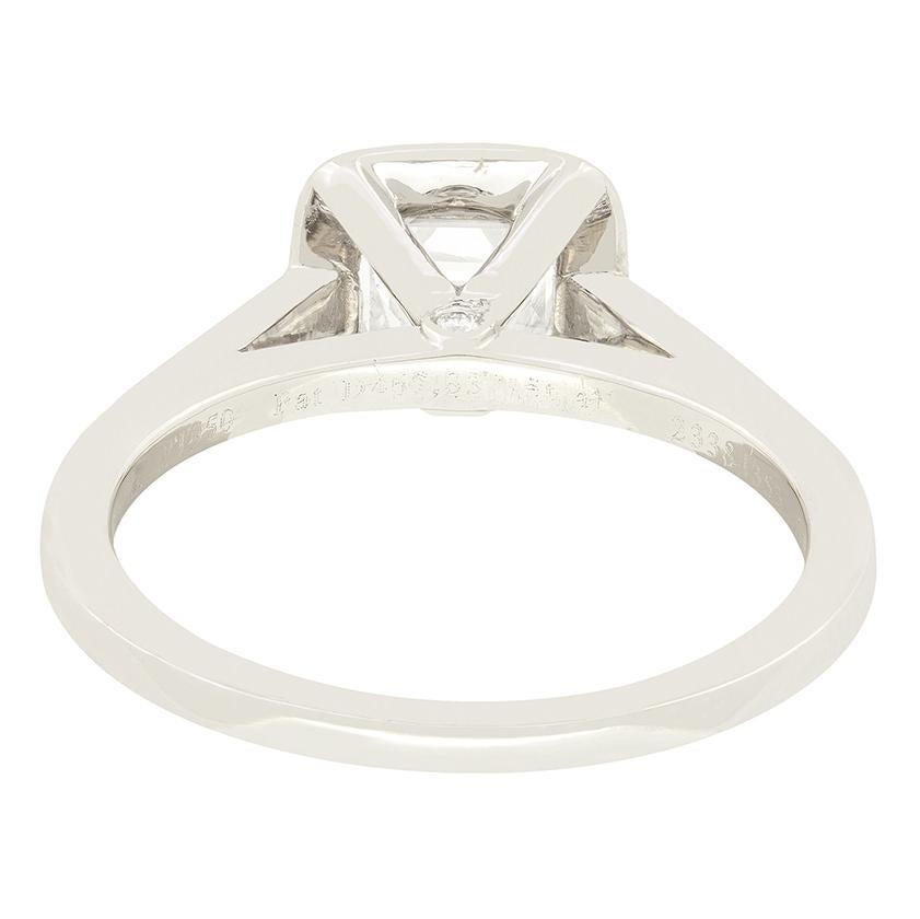 Cushion Cut Tiffany & Co. 0.91ct Diamond Halo Ring For Sale