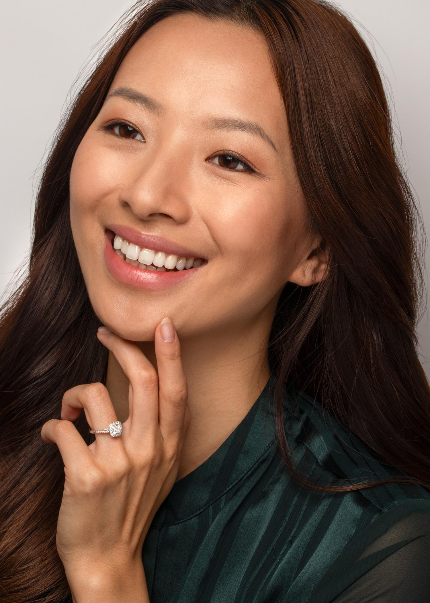 Tiffany & Co. Bague halo de diamants 0,91 carat en vente 1