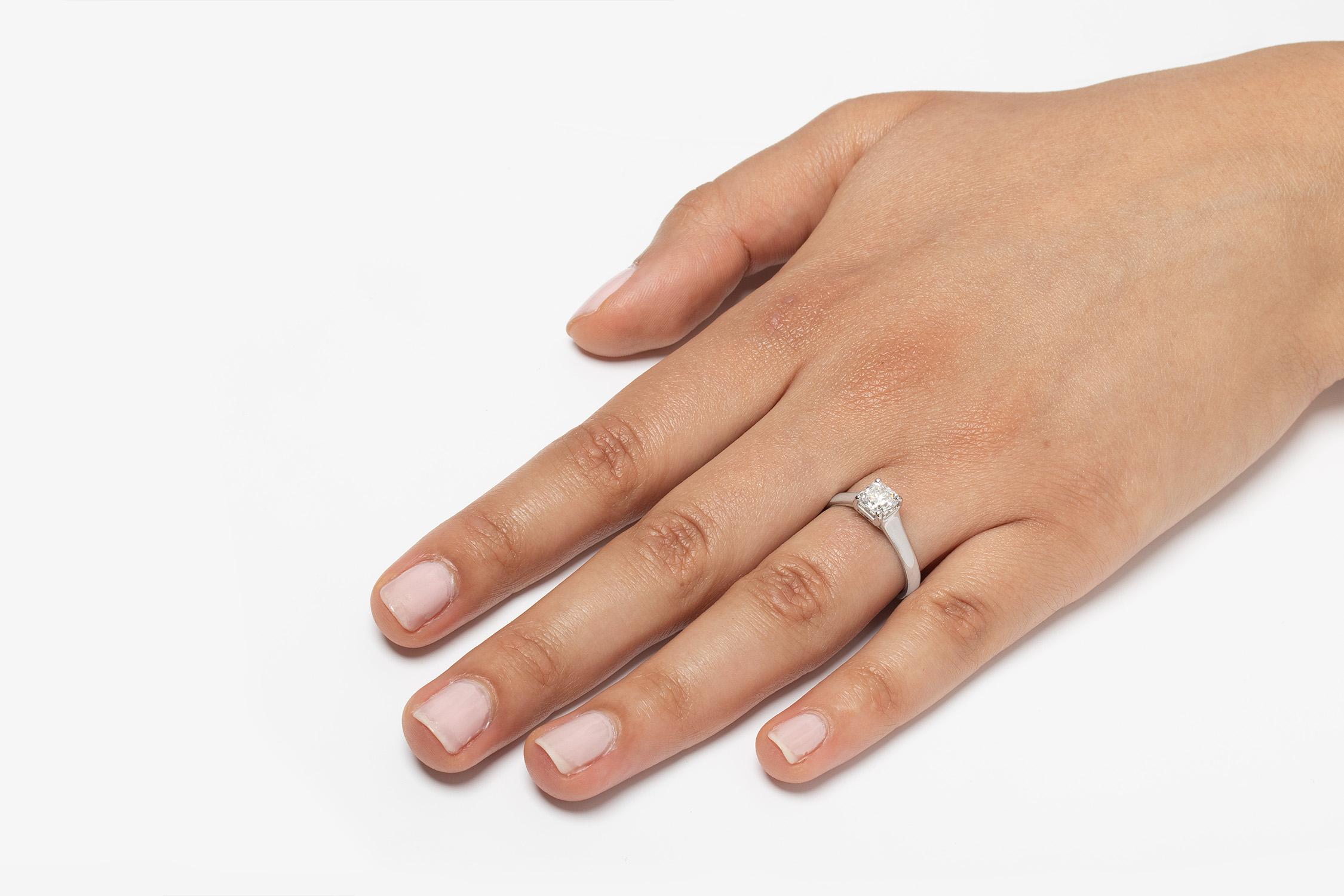 Tiffany & Co. 0.93ct 'Lucida' Diamond Ring For Sale 1