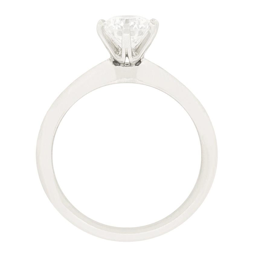 Tiffany & Co., bague solitaire avec diamant de 0.94 carat Bon état - En vente à London, GB