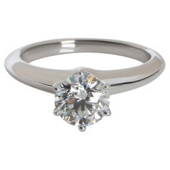 Tiffany & Co. 0.97 ct Round Brilliant Diamond Engagement Ring