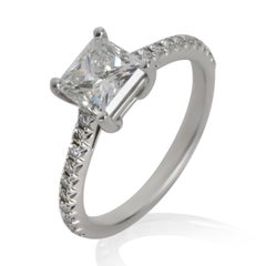 Tiffany & Co. 0.99 ct Princess Diamond Novo Engagement Ring