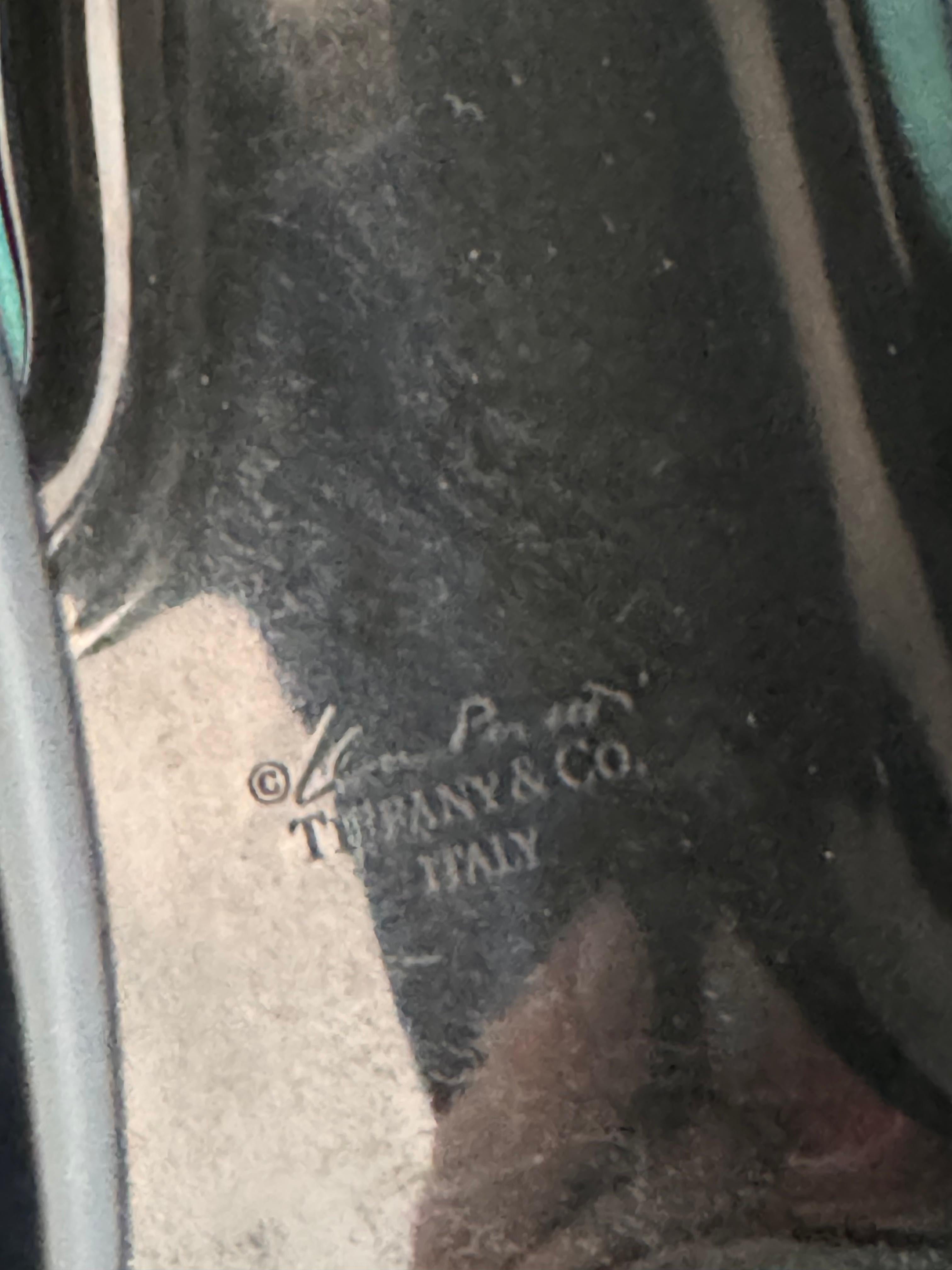 Women's or Men's Tiffany & Co 09Elsa Peretti Large Bone Cuff in Black Finished Over Copper