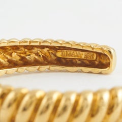 Tiffany & Co. Diamond 18k Yellow Gold Bangle Bracelet