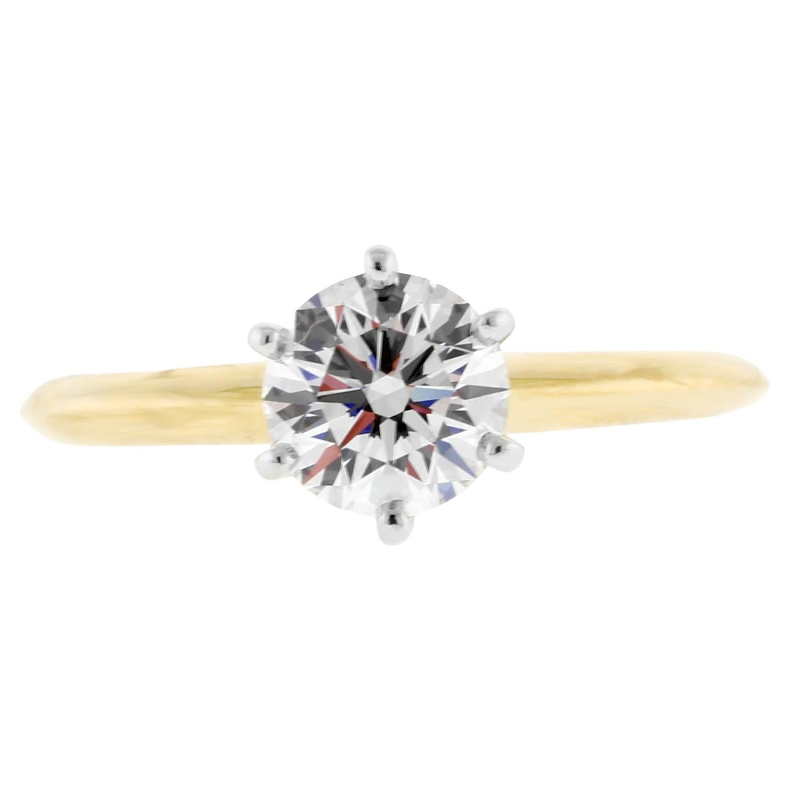 Tiffany & Co. 1 Carat Diamond Solitaire Engagement Ring