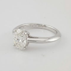 Tiffany & Co. 1 Carat Oval Diamond Solitaire Engagement Ring