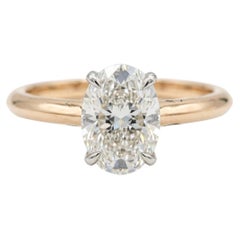 Tiffany & Co. Solitär-Verlobungsring mit einem ovalen Diamanten von 1 Karat