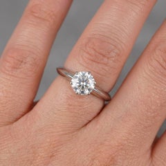 Tiffany & Co. 1 Carat Round Diamond Solitaire Engagement Ring