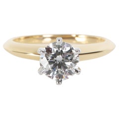Tiffany & Co. 1 ct Runder Brillant-Diamant-Verlobungsring