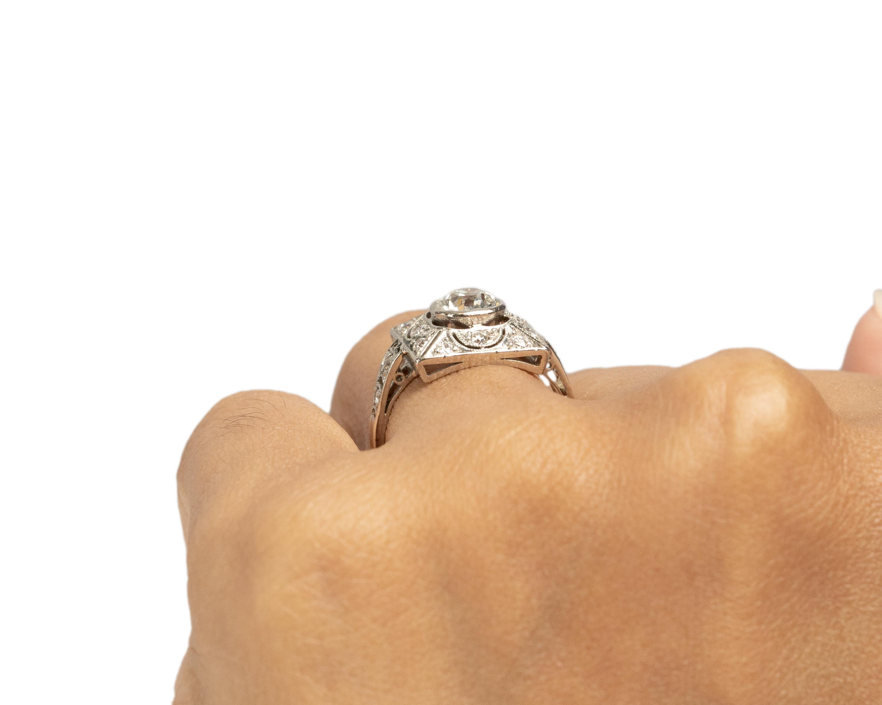 Women's Tiffany & Co 1.00 Carat Art Deco Platinum Engagement Ring