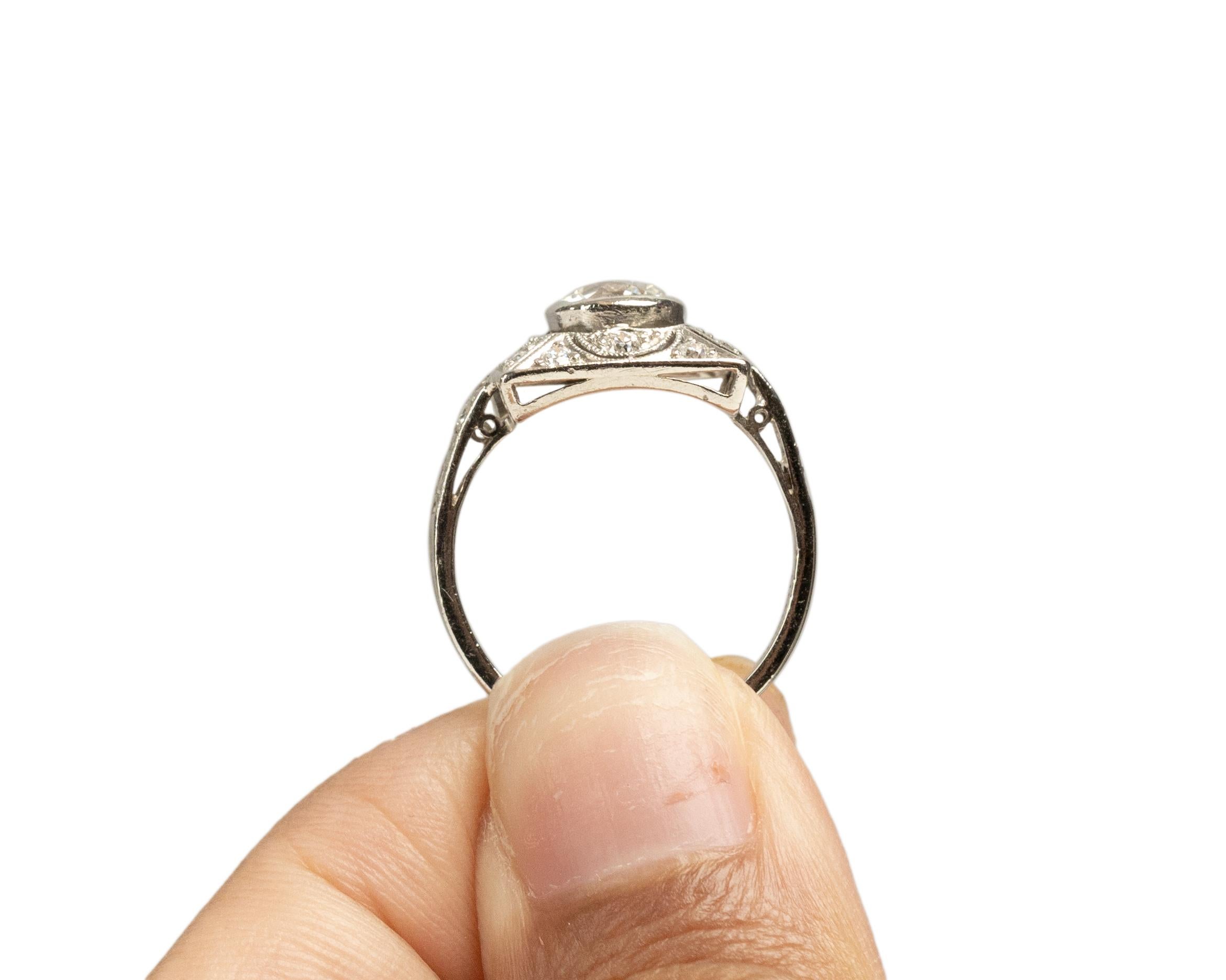 Tiffany & Co 1.00 Carat Art Deco Platinum Engagement Ring 2