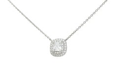 Tiffany & Co. 1.00 Carat Diamond Platinum Soleste Station Necklace