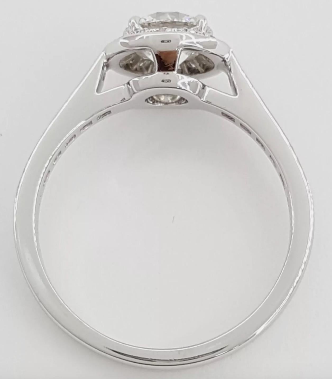 Women's Tiffany & Co., 1.00 Carat Diamond Soleste Halo Engagement Ring