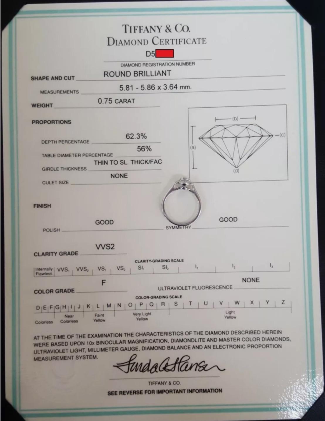 Tiffany & Co., 1.00 Carat Diamond Soleste Halo Engagement Ring 3