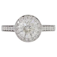 Tiffany & Co., bague de fiançailles Soleste Halo avec diamant de 1,00 carat