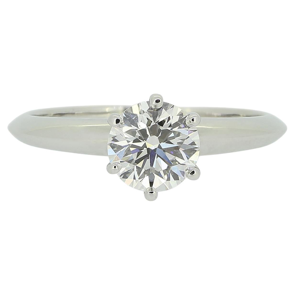 Tiffany & Co. 1.01 Carat Diamond Engagement Ring For Sale