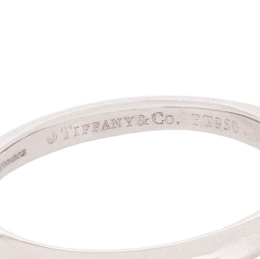 Tiffany & Co. Bague de fiançailles solitaire à diamant taille princesse de 1,01ct Pour femmes en vente