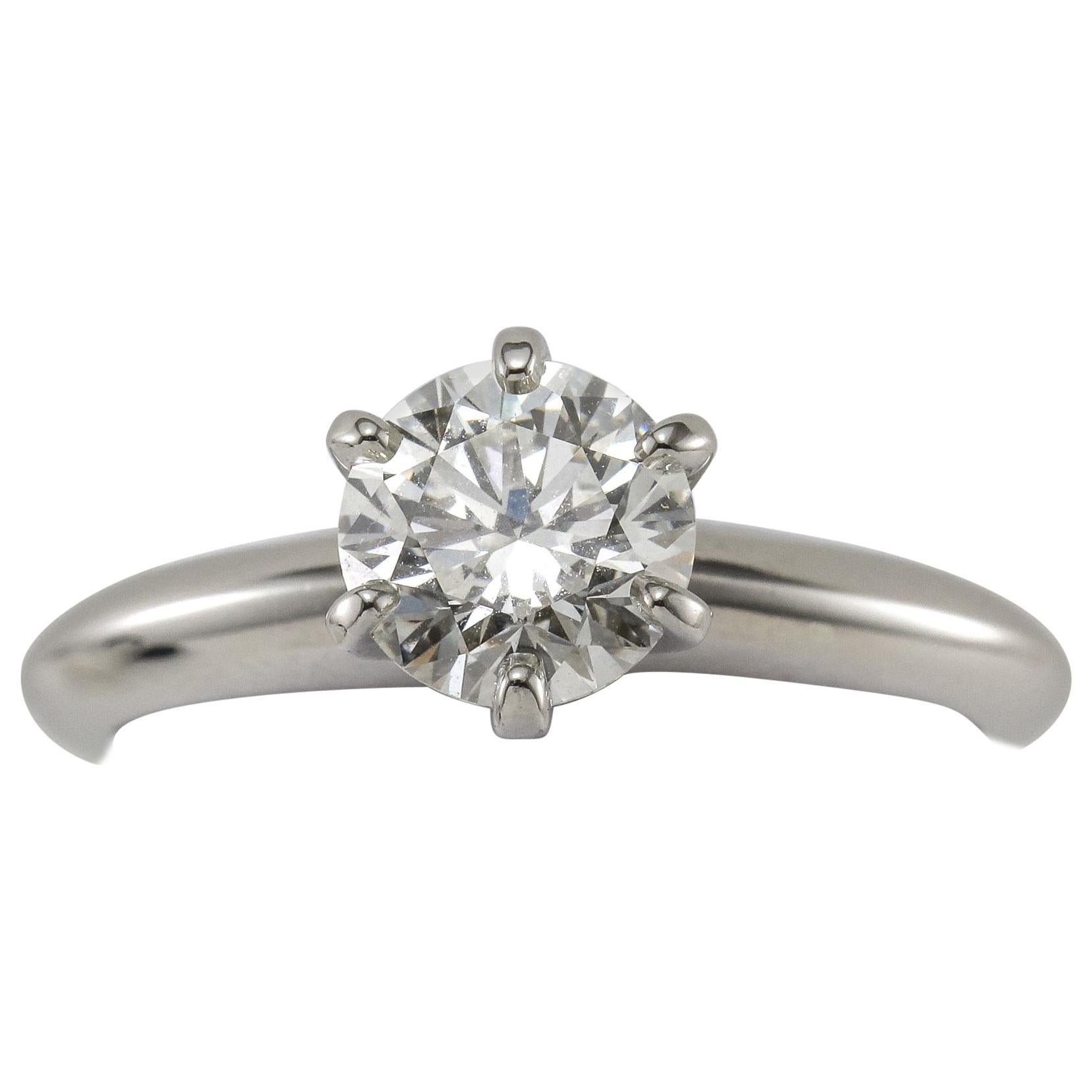 Tiffany & Co. 1.02 Carat Diamond Platinum Ring