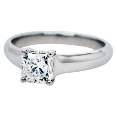 Tiffany & Co. 1.02 Carat H VS1 Lucida Diamond Solitaire Ring, Platinum
