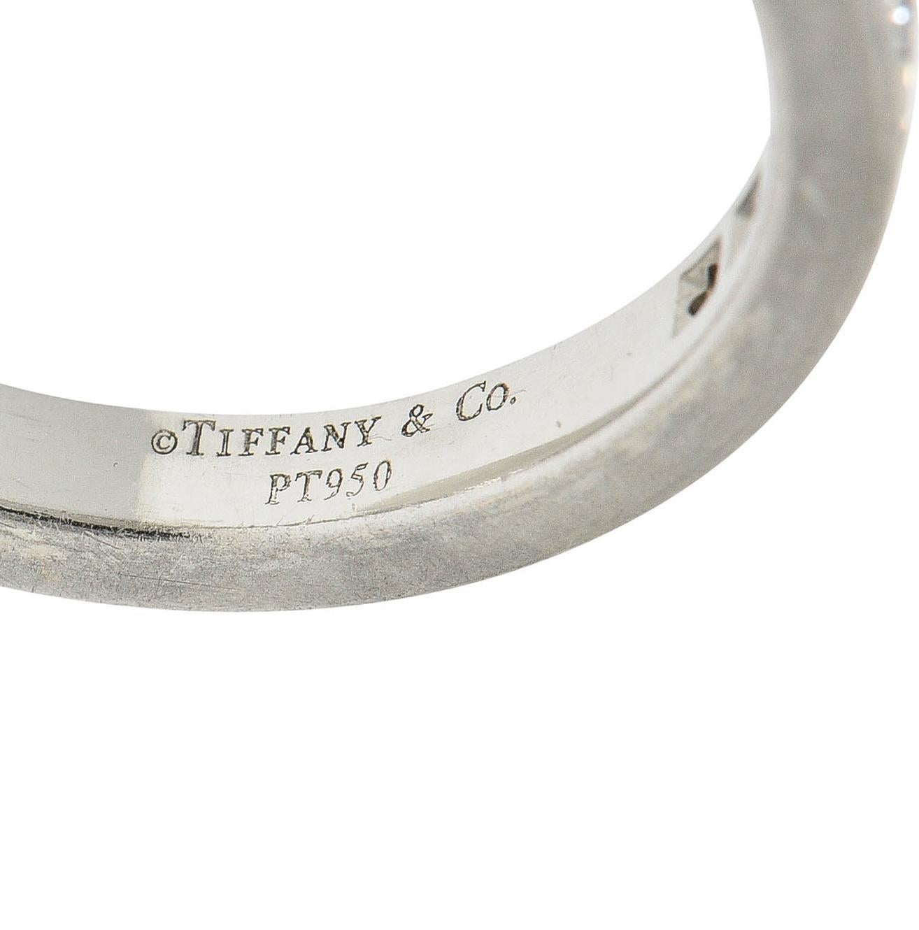 Tiffany & Co. 1,02 Karat Diamant Platin Vintage Eternity Channel Bandring, Vintage im Zustand „Hervorragend“ im Angebot in Philadelphia, PA