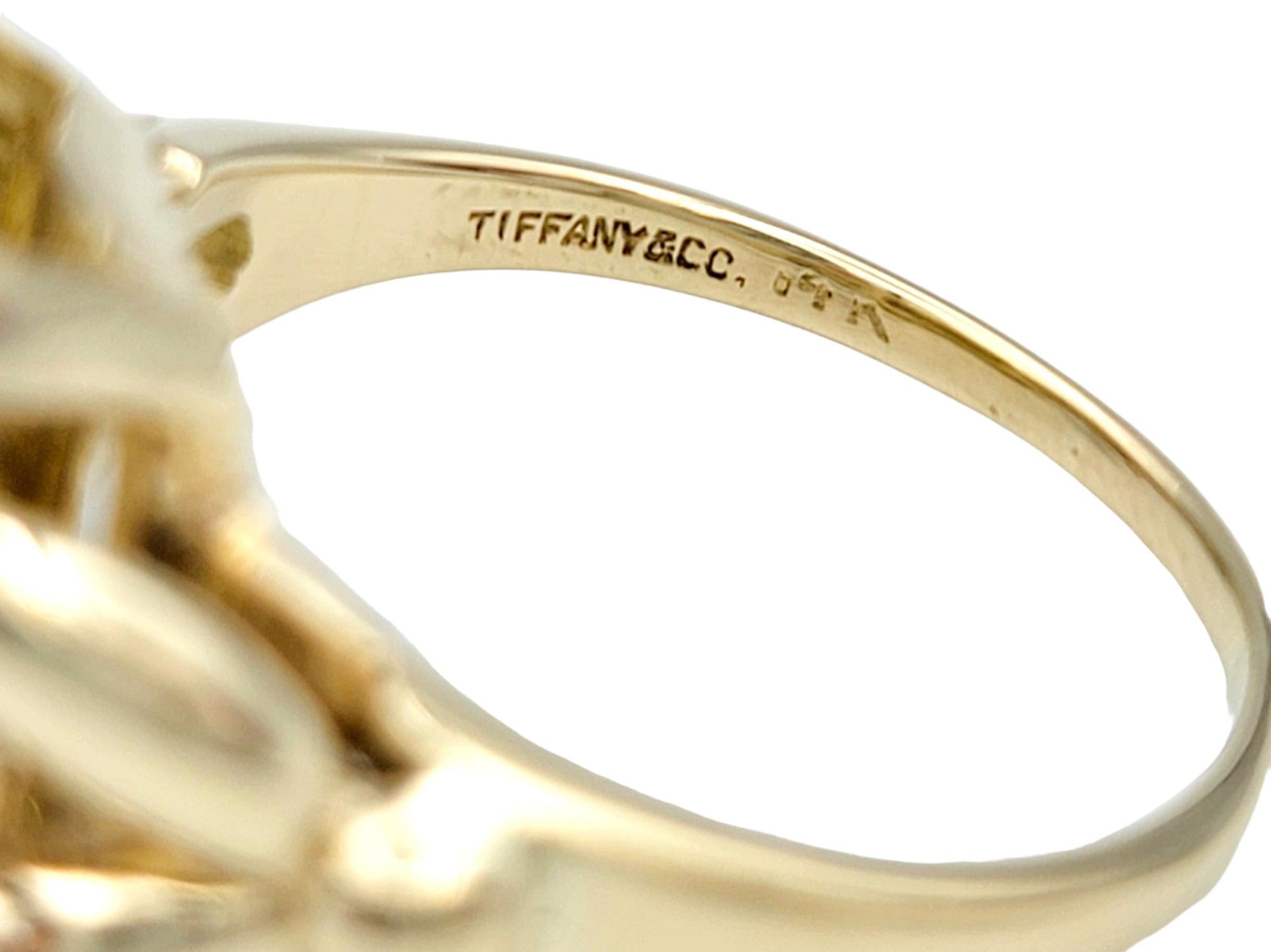 Tiffany & Co. 10.27 Carat Emerald Cut Citrine Cocktail Ring 14 Karat Yellow Gold 1