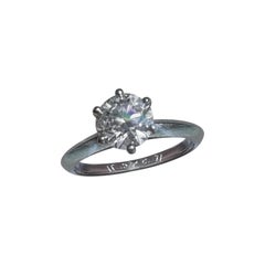 Tiffany & Co. 1.02ct F VVS2 Diamond Ring 2019 W/ Box & Papers Laser Etched Origi