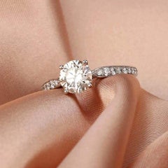 Tiffany & Co. 1.03 Carat Diamond Platinum Solitaire Engagement Ring