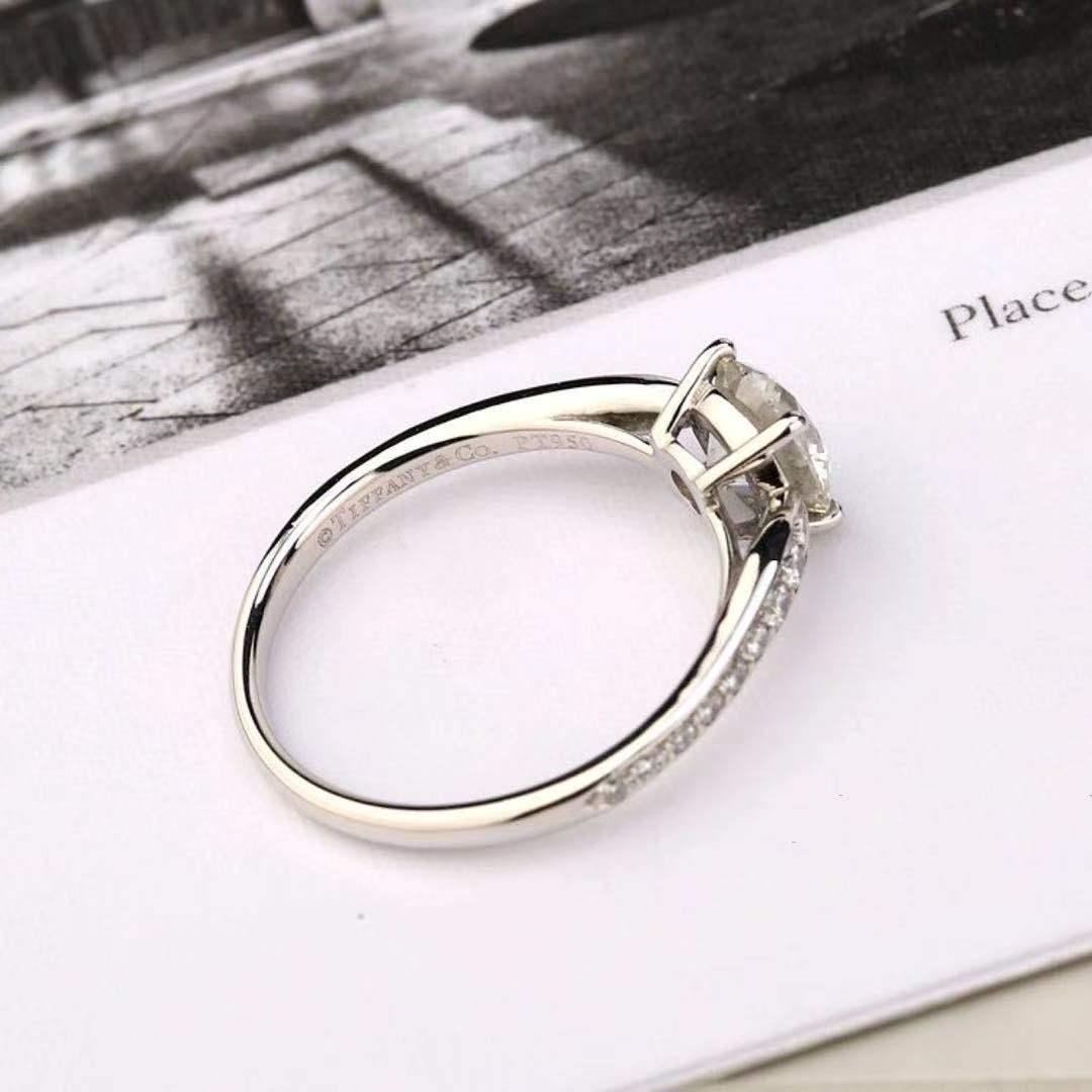 Tiffany & Co. 1.03 Carat Diamond Platinum Solitaire Engagement Ring 1