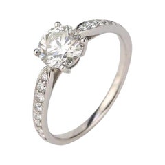 Tiffany & Co. 1.03 Carat Diamond Platinum Solitaire Engagement Ring