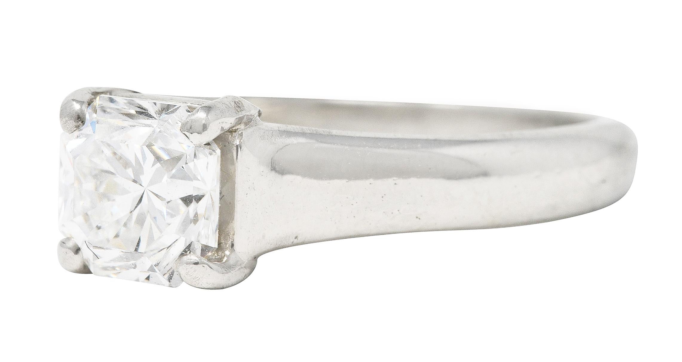 Tiffany & Co. Bague de fiançailles solitaire en platine avec diamant Lucida de 1,03 carat certifié GIA Unisexe en vente