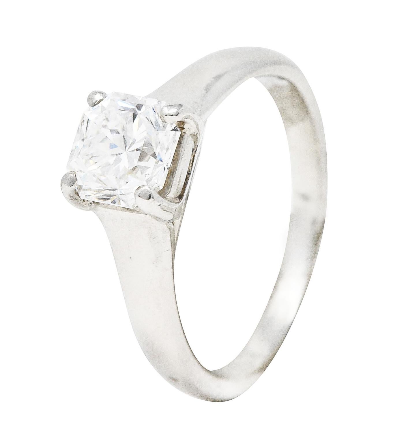 Tiffany & Co. Bague de fiançailles solitaire en platine avec diamant Lucida de 1,03 carat certifié GIA en vente 2