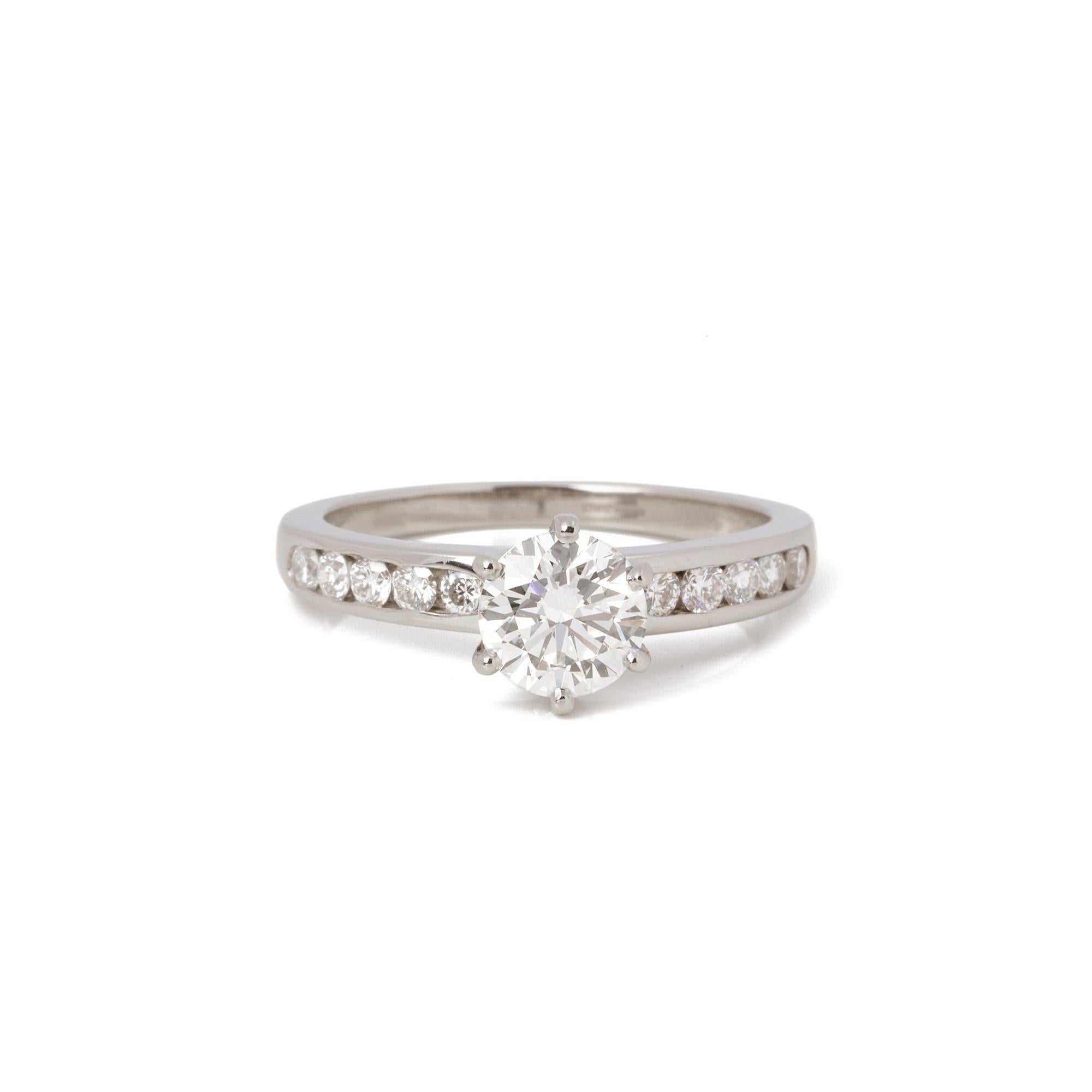 Contemporary Tiffany & Co. 1.03ct Brilliant Cut Solitaire Ring