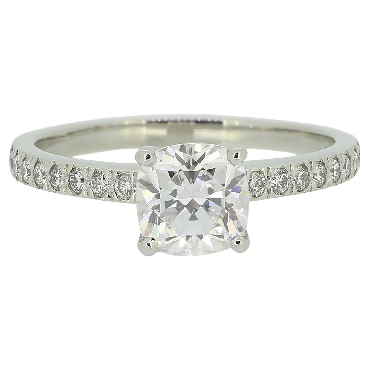 Tiffany & Co. 1.04 Carat Diamond Engagement Ring For Sale