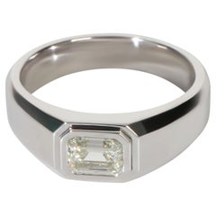 Tiffany & Co. 1.04 ct Emerald Diamond Charles Tiffany Men's Engagement Ring