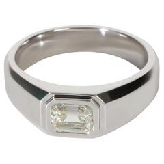 Tiffany & Co. 1.04 ct Emerald Diamond Charles Tiffany Men's Engagement Ring