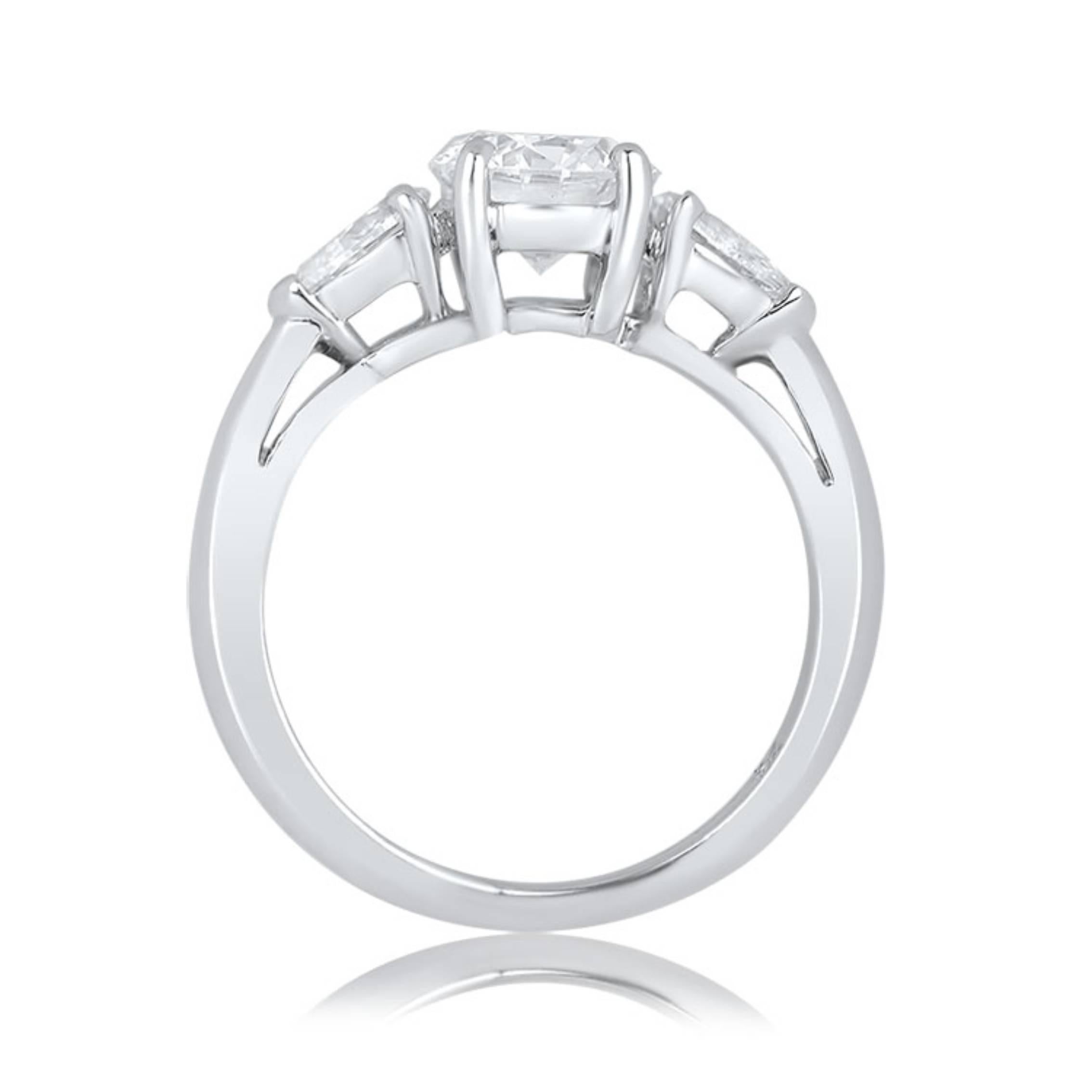 Tiffany & Co. 1.04ct Brilliant Cut Diamond Engagement Ring, G Color, Platinum 1