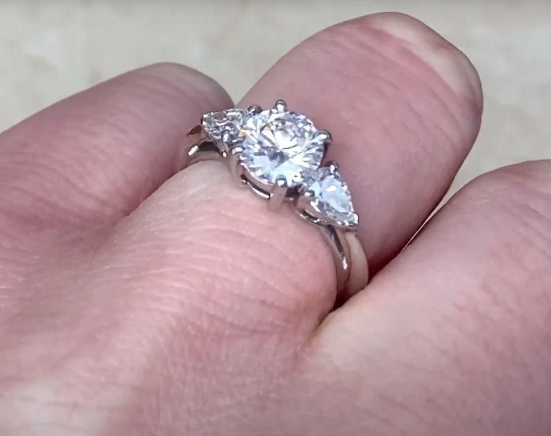 Tiffany & Co. 1.04ct Brilliant Cut Diamond Engagement Ring, G Color, Platinum 4