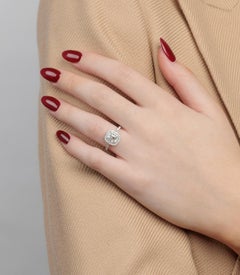 Tiffany & Co. 1.04ct Cushion Cut Diamond Platinum Soleste Ring