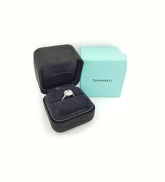 Tiffany & Co. 1.05 Carat Cushion F Color IF Clarity Soleste Platinum Ring
