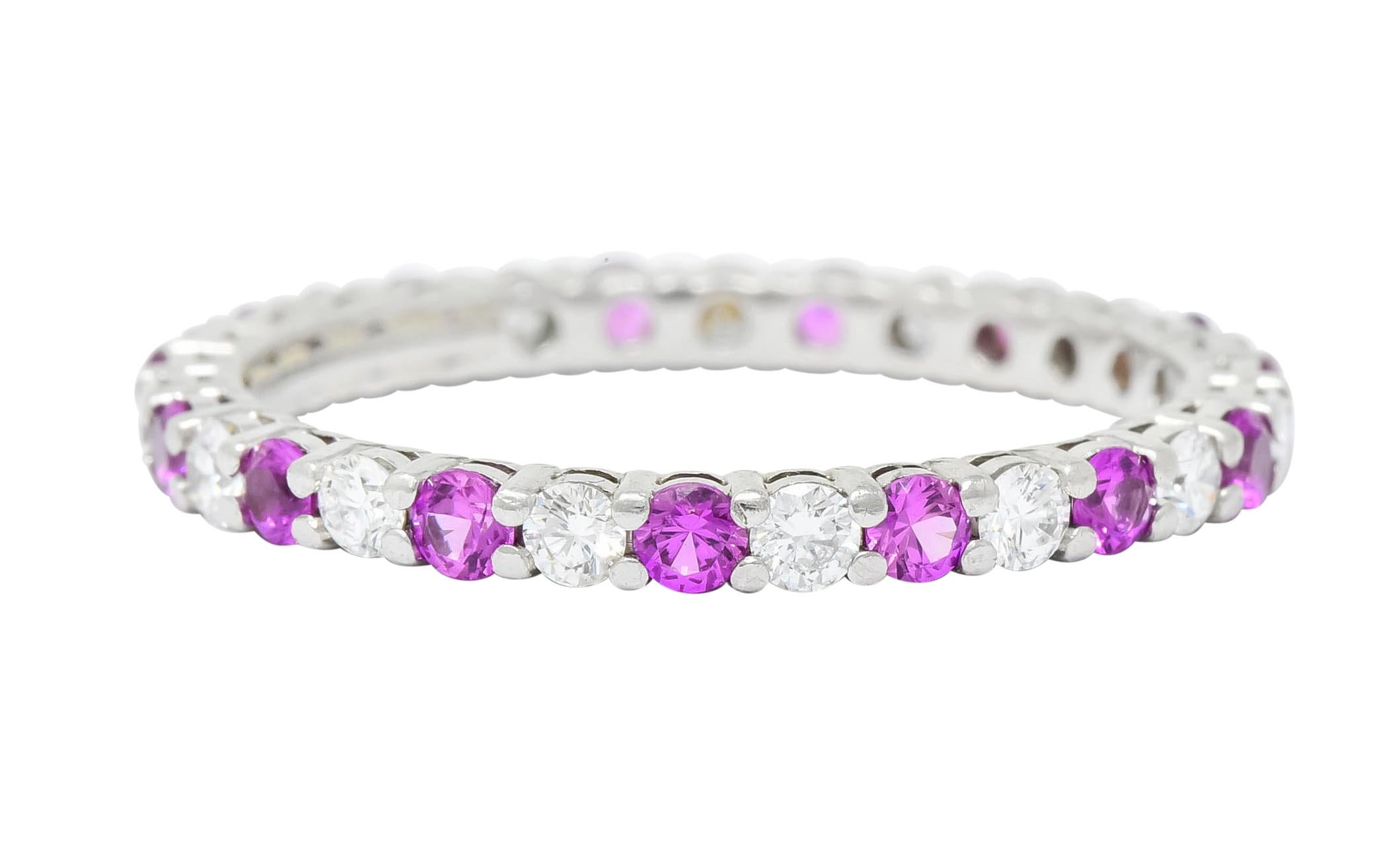 pink sapphire eternity band pink sapphire eternity band
