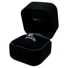 Tiffany & Co 1,06 Karat Smaragdschliff G VS1 Diamant Platin Verlobungsring