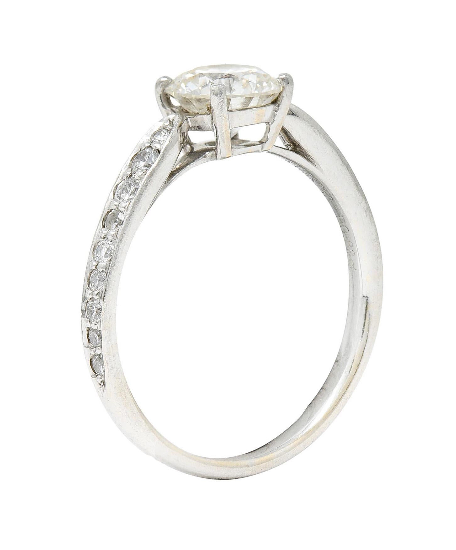 Tiffany & Co. 1.08 Carats Diamond Platinum Engagement Ring 1
