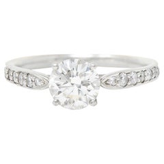 Tiffany & Co. 1.08 Carats Diamond Platinum Engagement Ring
