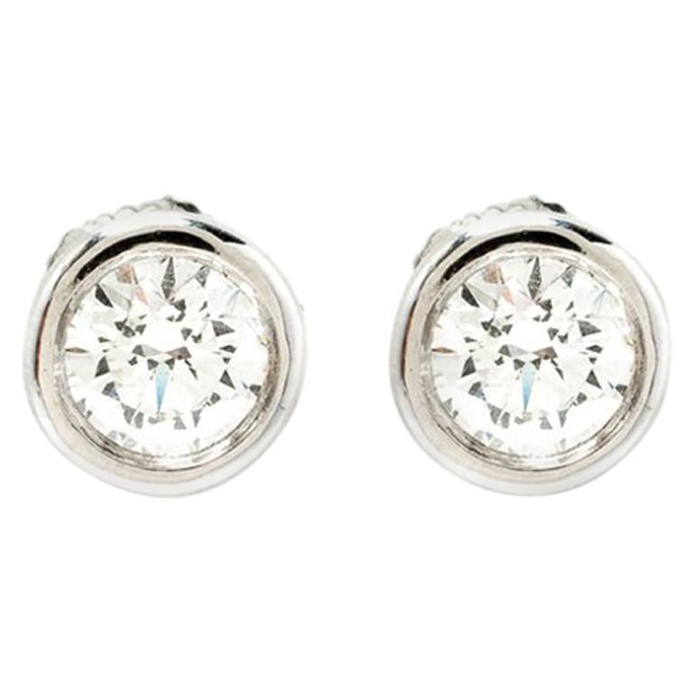 Tiffany & Co. 1.08 ct Diamonds By The Yard Platinum Earrings