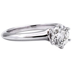 Tiffany & Co. 1.09 Carat Center I VS1 Round Solitaire Engagement Ring