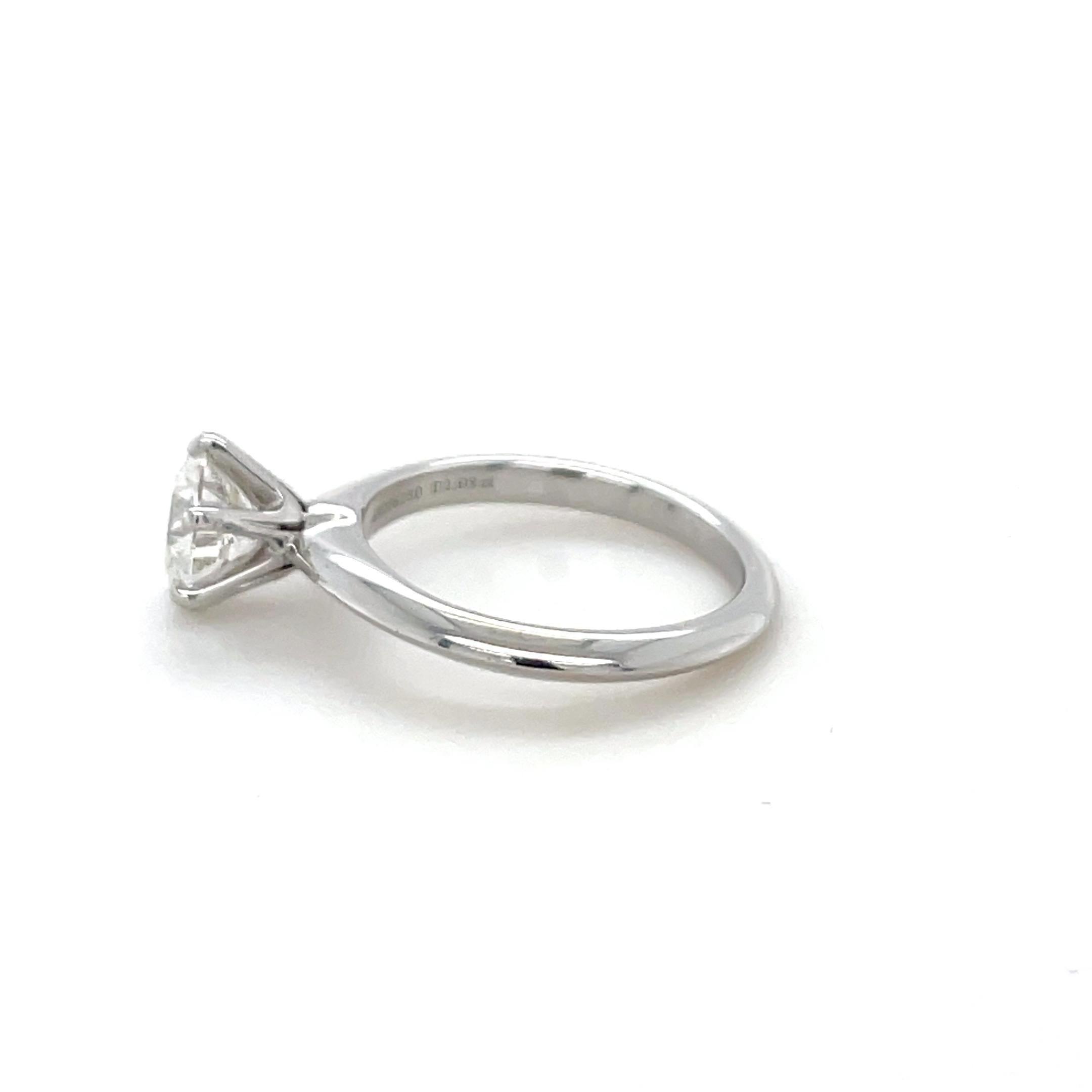 Tiffany & Co., Verlobungsring mit 1,09 Karat Diamant im Zustand „Hervorragend“ im Angebot in Chicago, IL