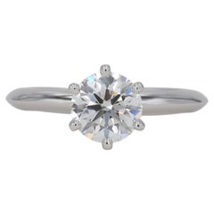 Verlobungsring mit rundem Brillanten von Tiffany & Co., 1,09 Karat I VS1